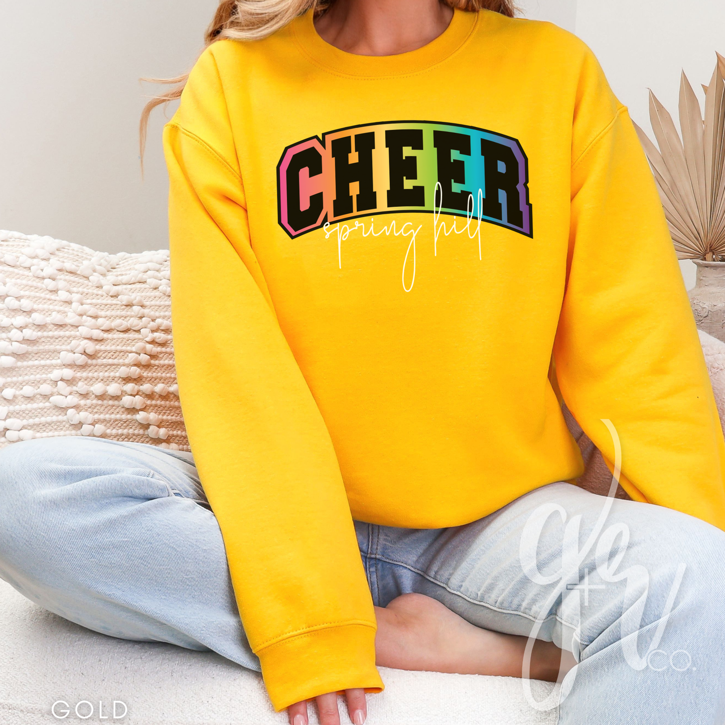 Spring Hill Cheer Varsity Rainbow (Tees+Sweatshirts)
