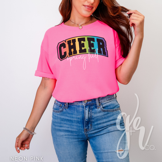 Spring Hill Cheer Varsity Rainbow (Tees+Sweatshirts)
