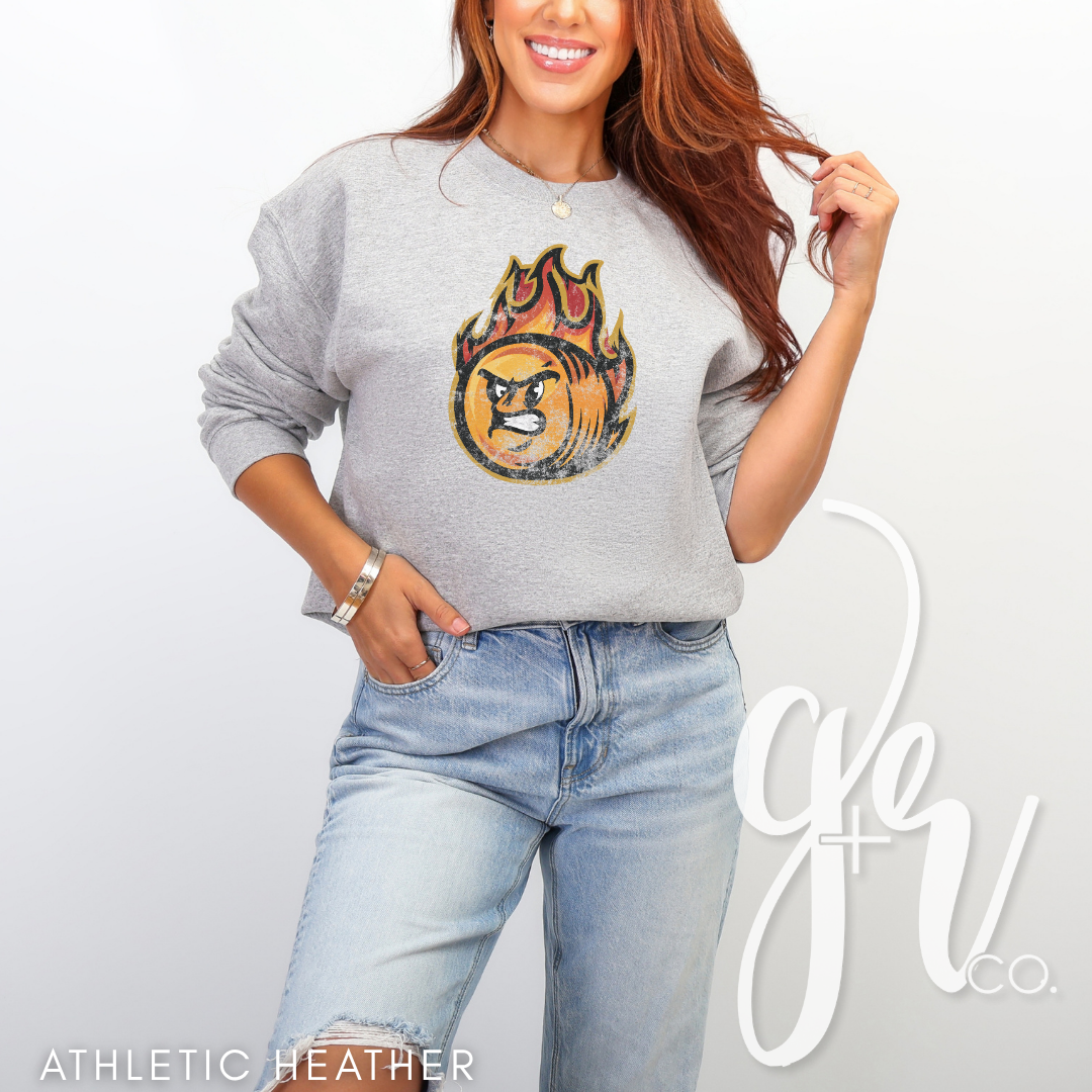 Hay Burners Distressed Mascot (Tees+Sweatshirts)