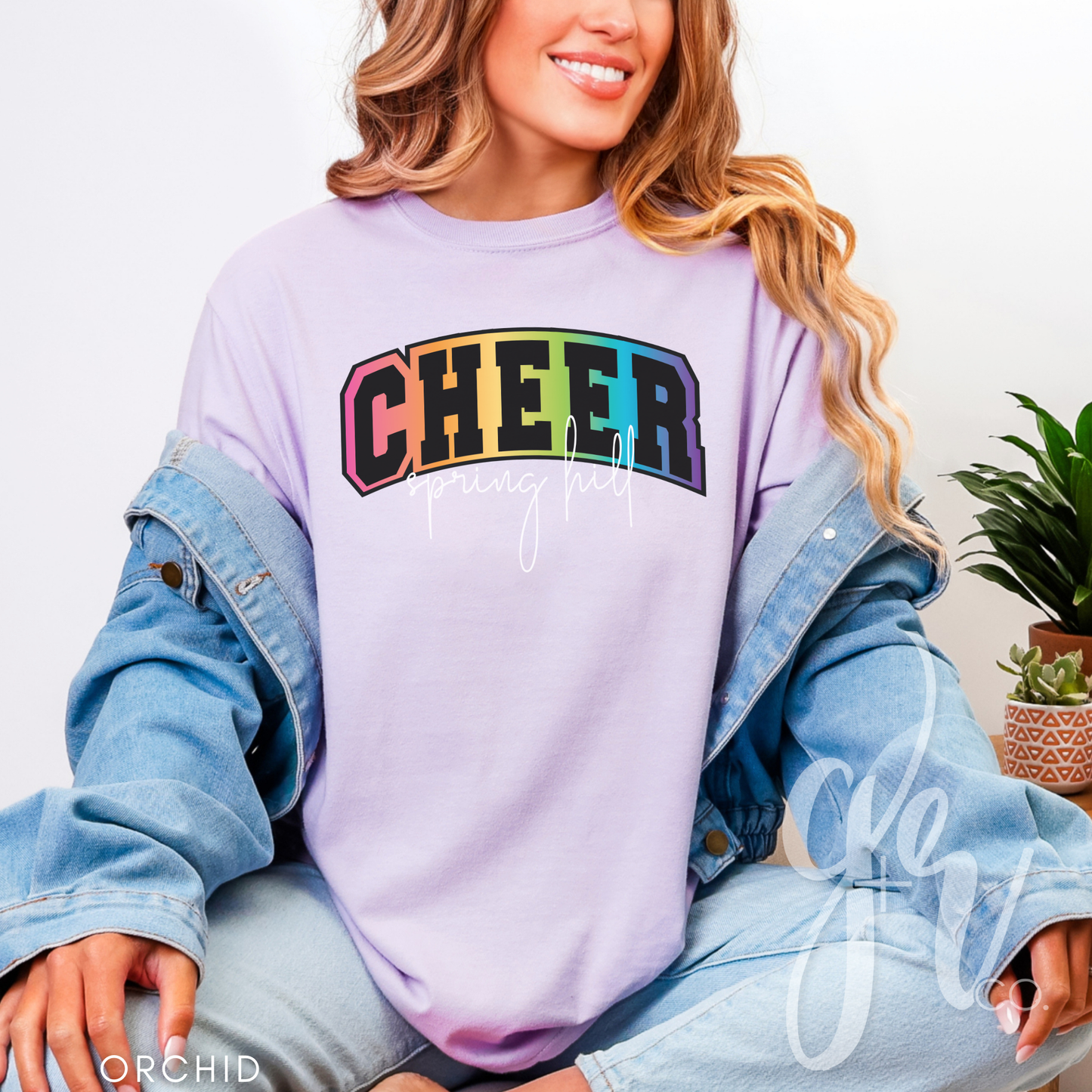 Spring Hill Cheer Varsity Rainbow (Tees+Sweatshirts)