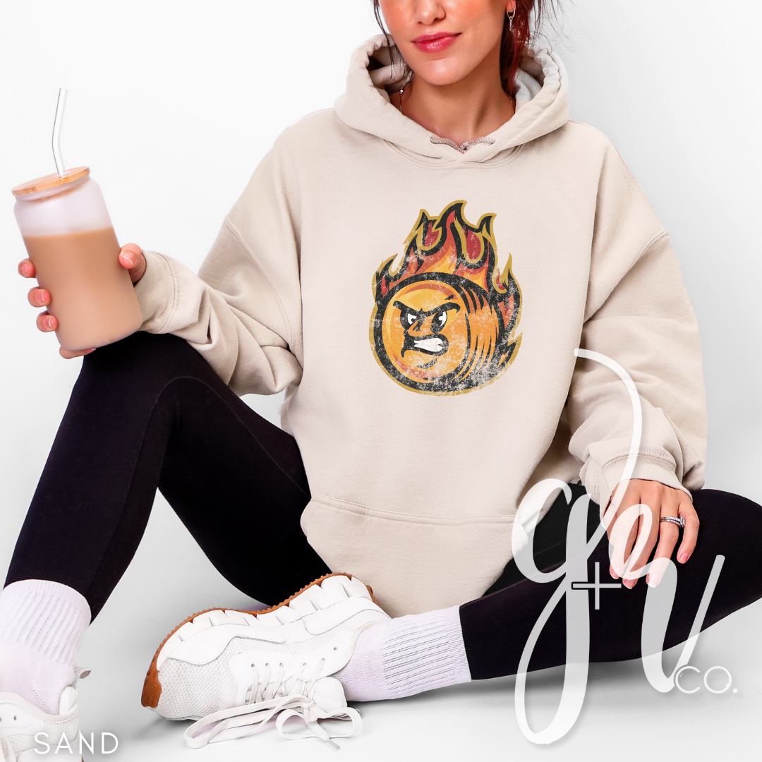 Hay Burners Distressed Mascot (Tees+Sweatshirts)