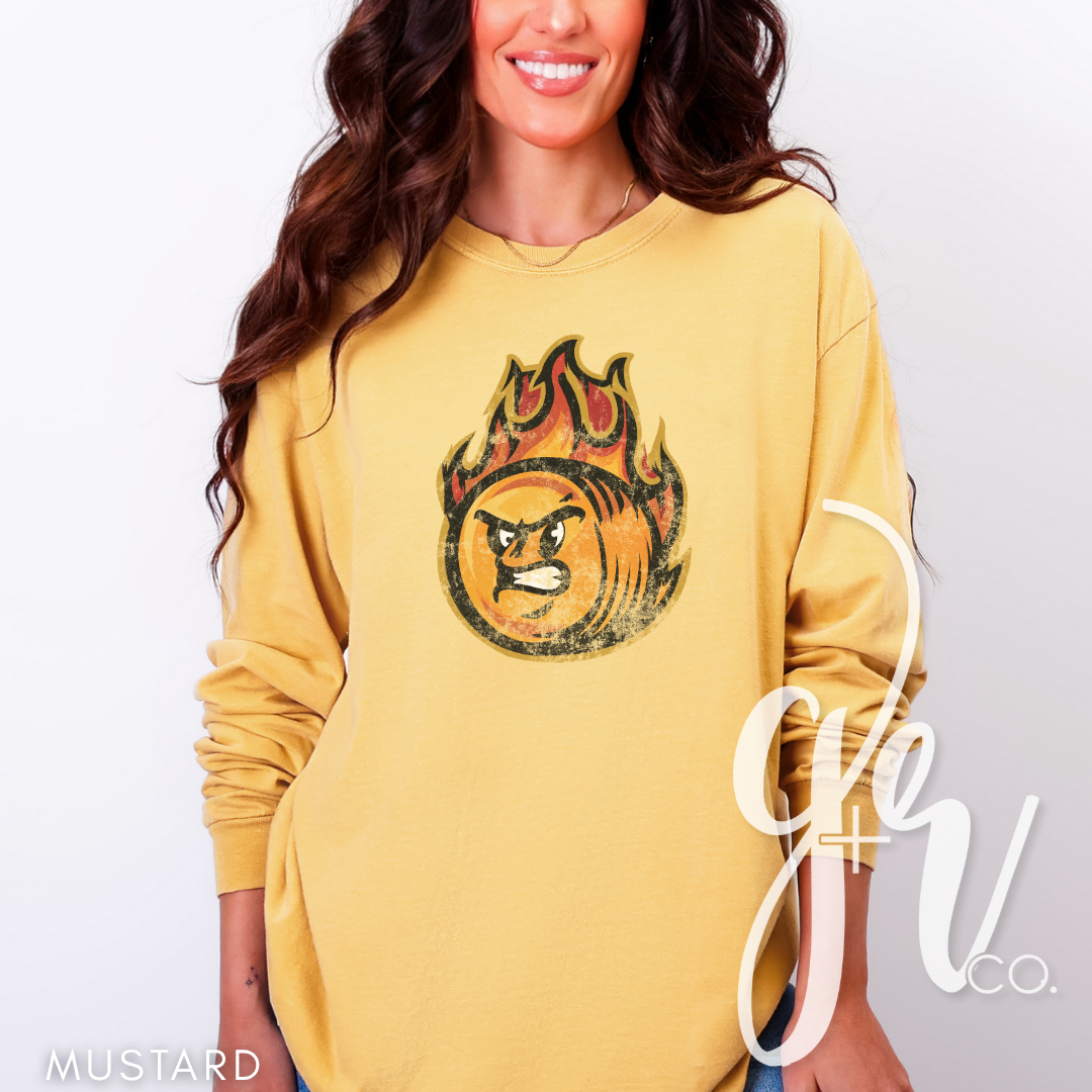 Hay Burners Distressed Mascot (Tees+Sweatshirts)