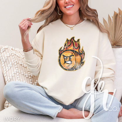 Hay Burners Distressed Mascot (Tees+Sweatshirts)