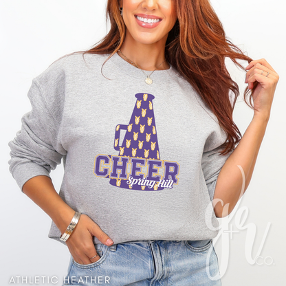 Bronco Cheer Megaphone (Tees+Sweatshirts)