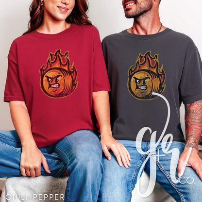 Hay Burners Distressed Mascot (Tees+Sweatshirts)