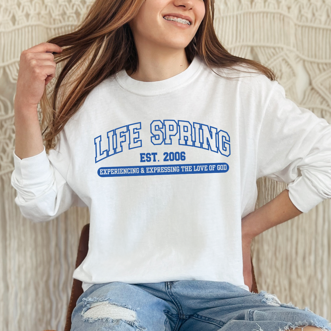 Life Spring Varsity Tees (Short Sleeve+Long Sleeve+Sweatshirts Available)