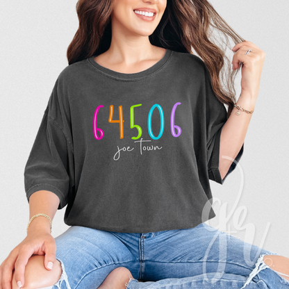 Custom Neon Zip Code