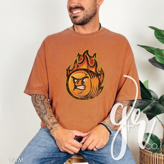 Hay Burners Distressed Mascot (Tees+Sweatshirts)