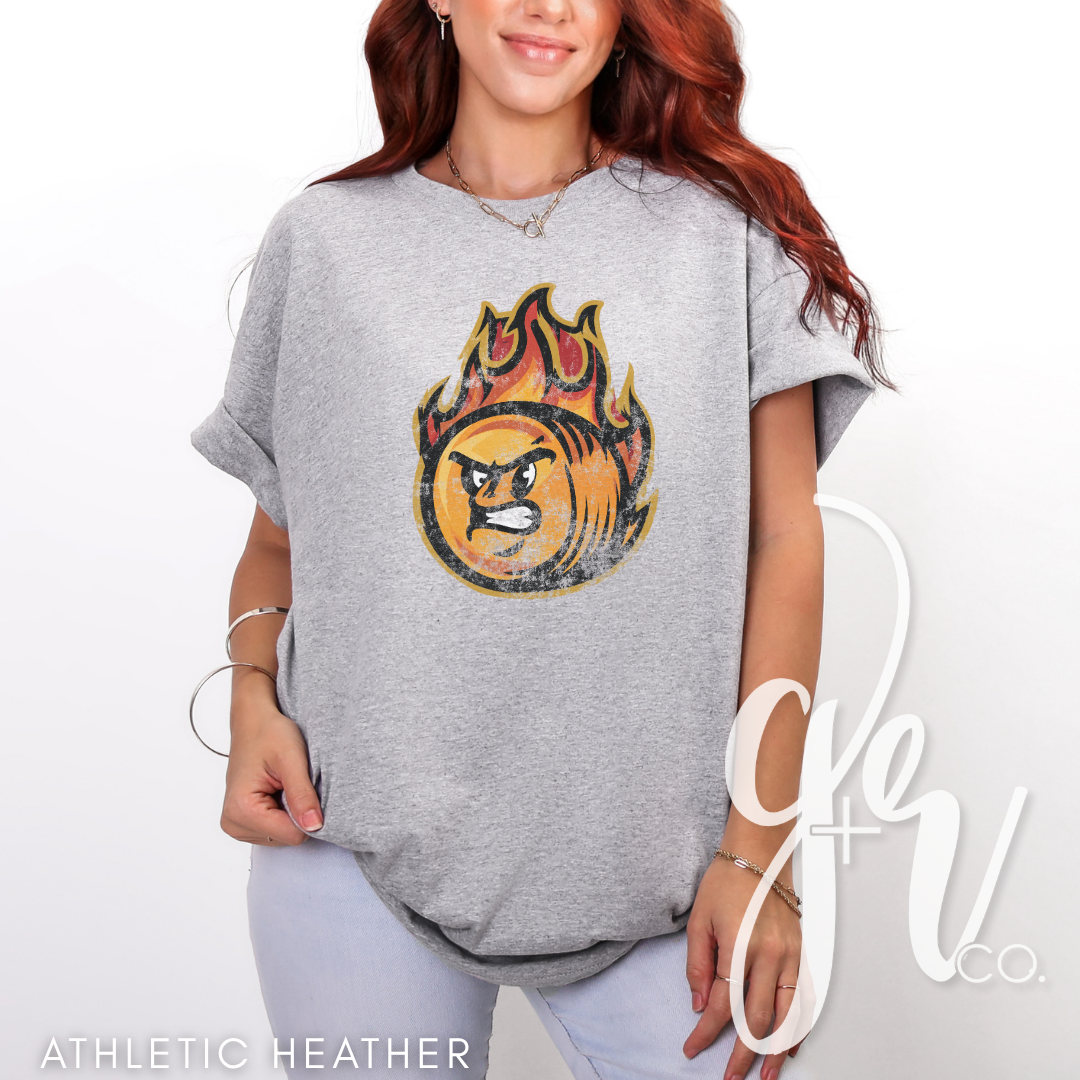 Hay Burners Distressed Mascot (Tees+Sweatshirts)