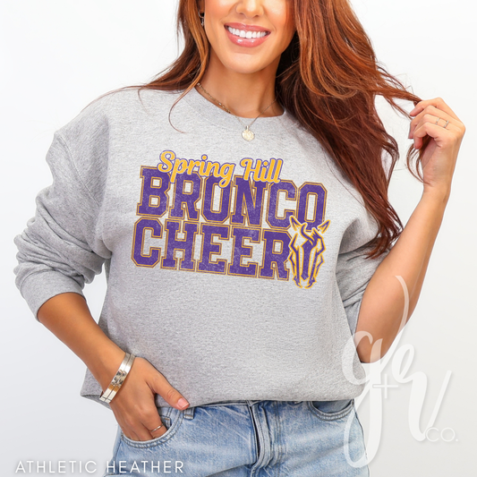 Bronco Cheer Varsity (Tees+Sweatshirts)