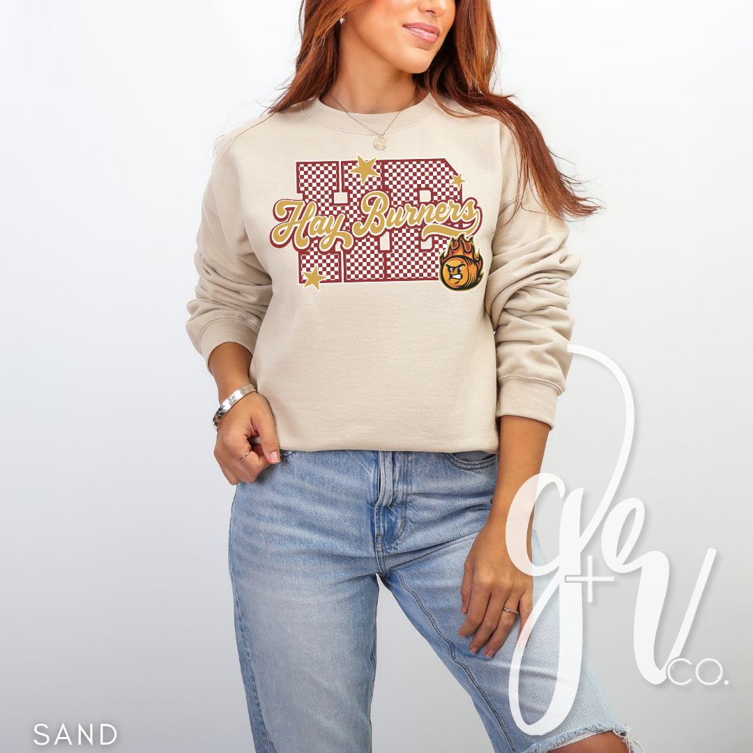 Hay Burners Stars+Checks (Tees+Sweatshirts)