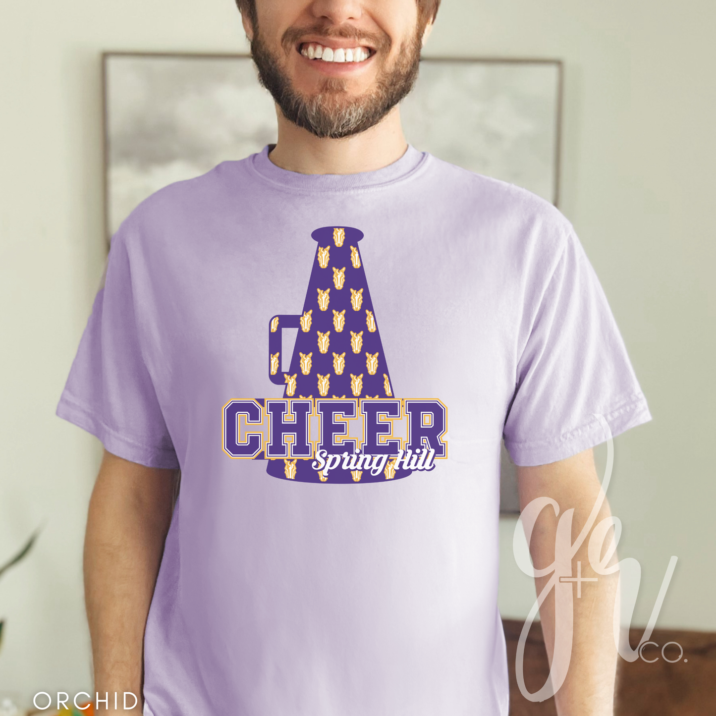 Bronco Cheer Megaphone (Tees+Sweatshirts)