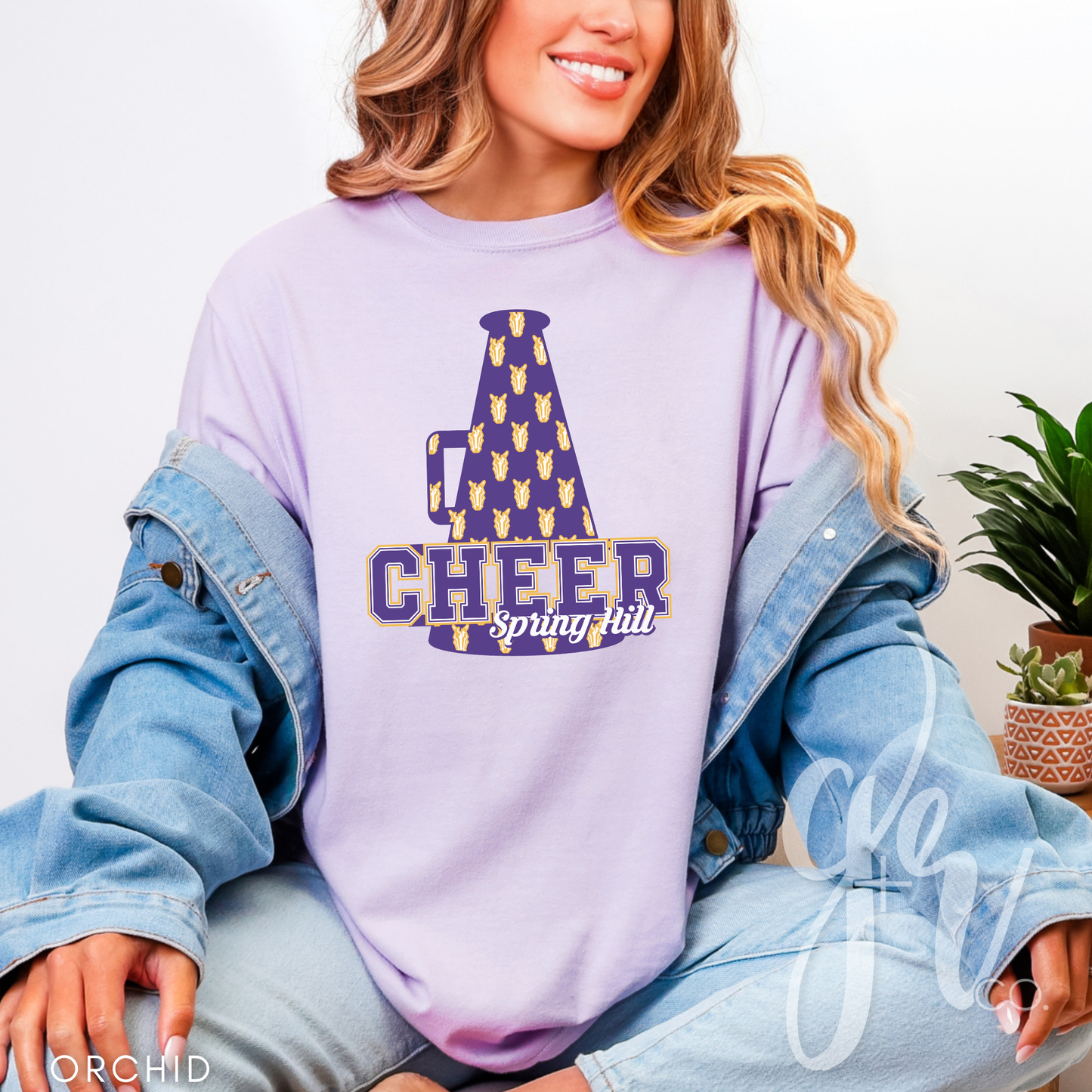 Bronco Cheer Megaphone (Tees+Sweatshirts)