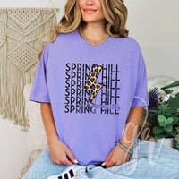 Leopard Bolt Broncos (Tees+Sweatshirts)