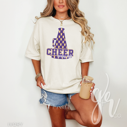 Bronco Cheer Megaphone (Tees+Sweatshirts)