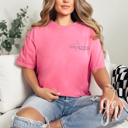 Life Spring Pocket Logo Tee - Crunchberry