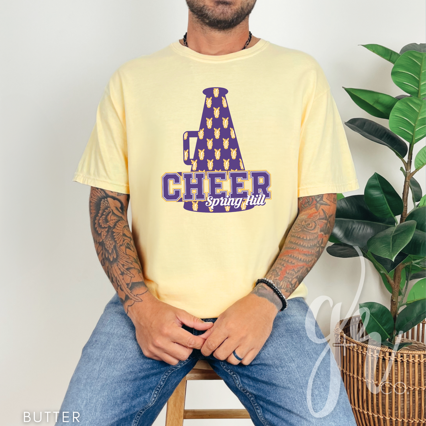 Bronco Cheer Megaphone (Tees+Sweatshirts)