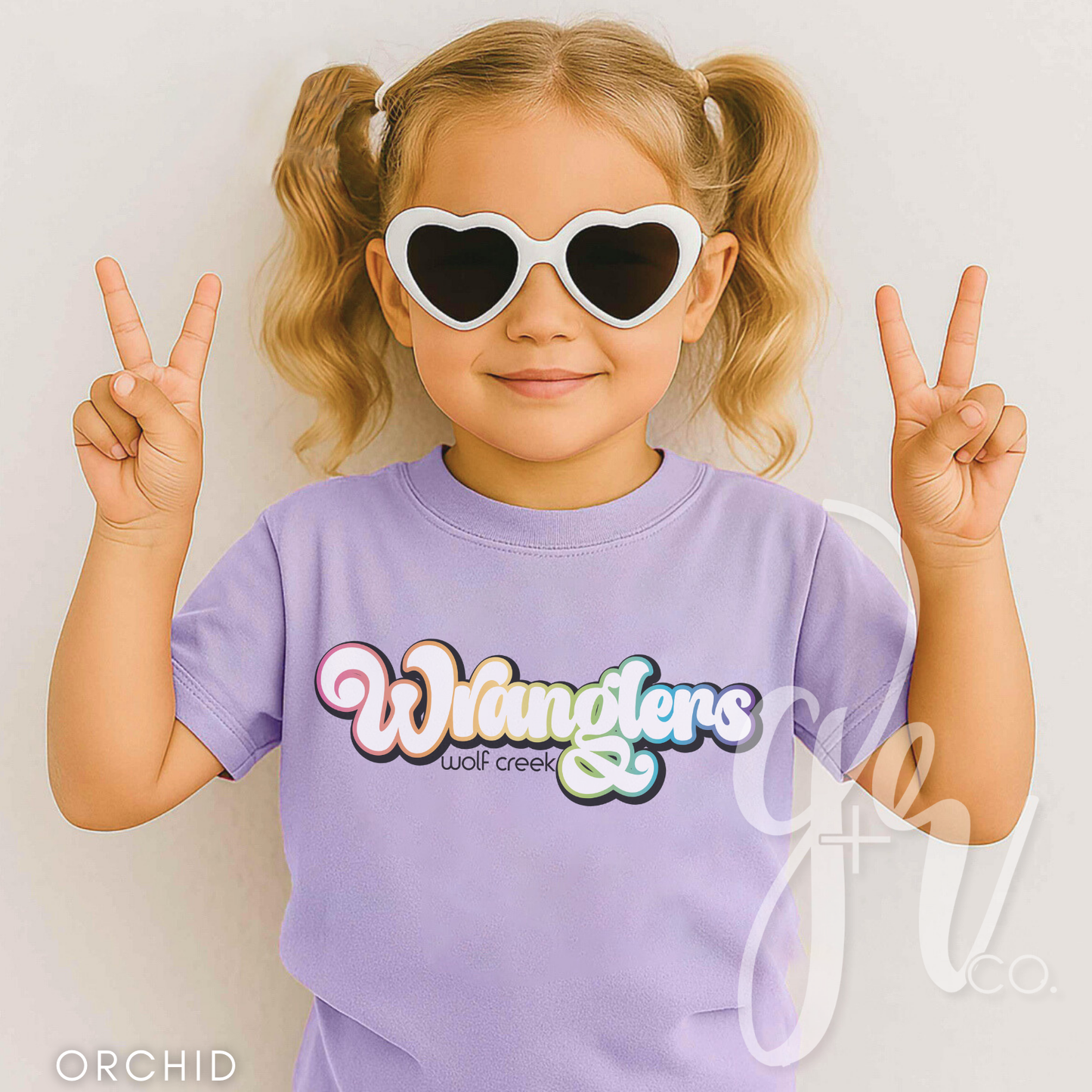 Retro Rainbow Wranglers (Tees+Sweatshirts)
