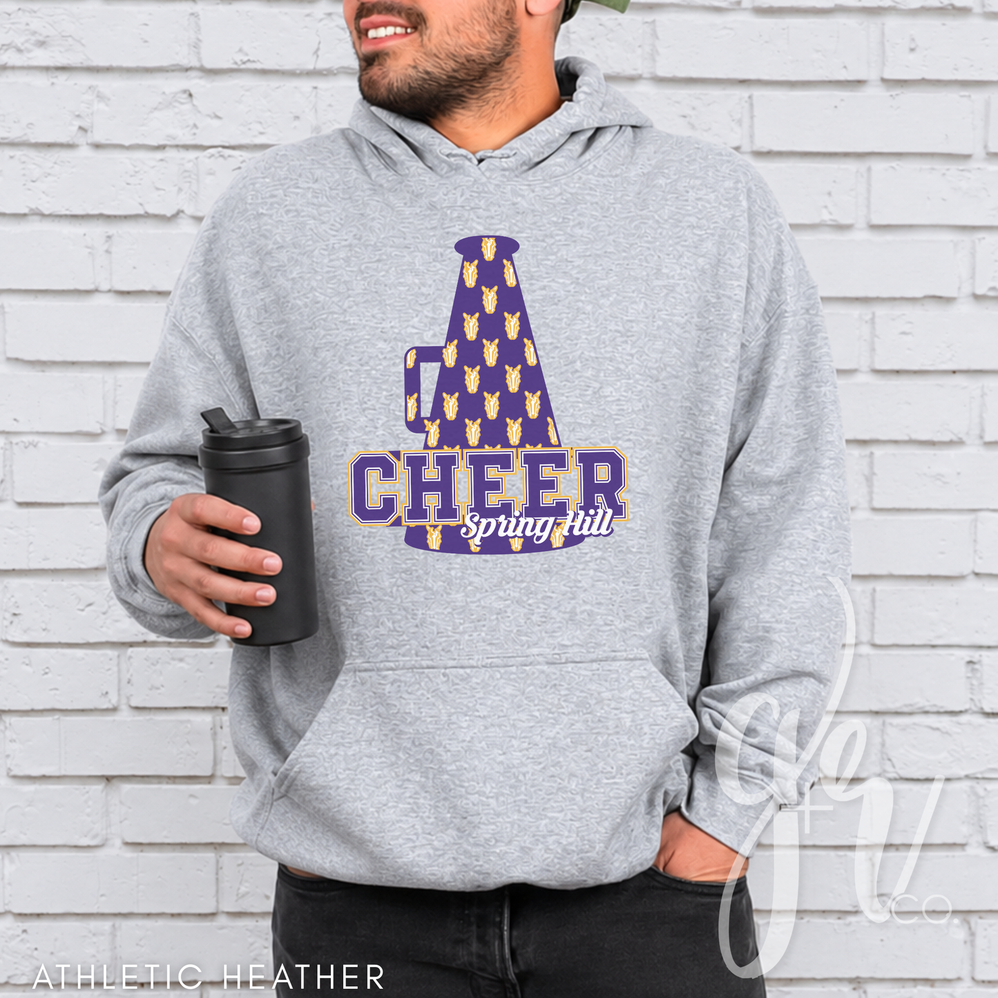 Bronco Cheer Megaphone (Tees+Sweatshirts)