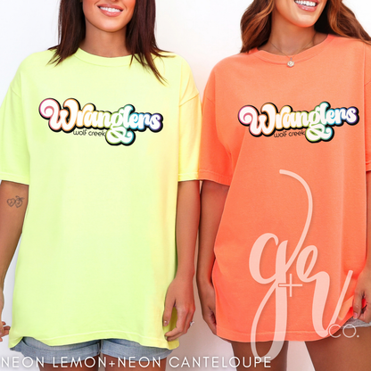 Retro Rainbow Wranglers (Tees+Sweatshirts)