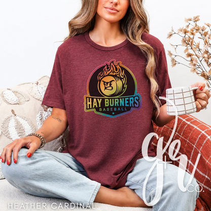 Hay Burners Rainbow Logo Tee (Tees+Sweatshirts)