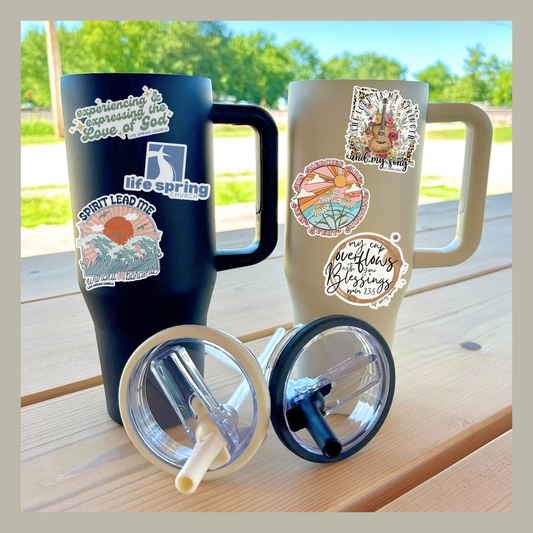 40 oz. HydroTumbler+Life Spring Decal