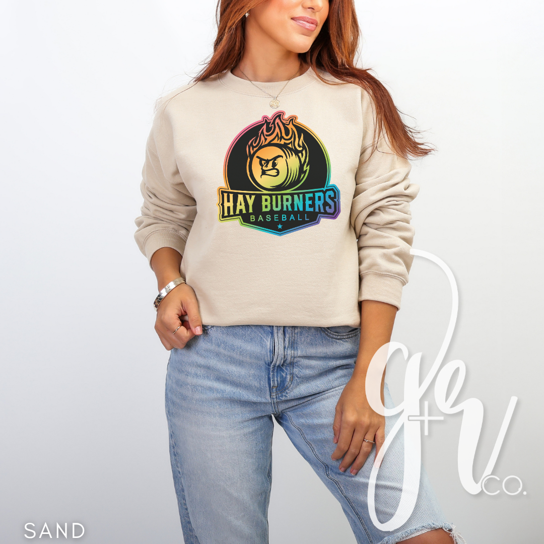 Hay Burners Rainbow Logo Tee (Tees+Sweatshirts)