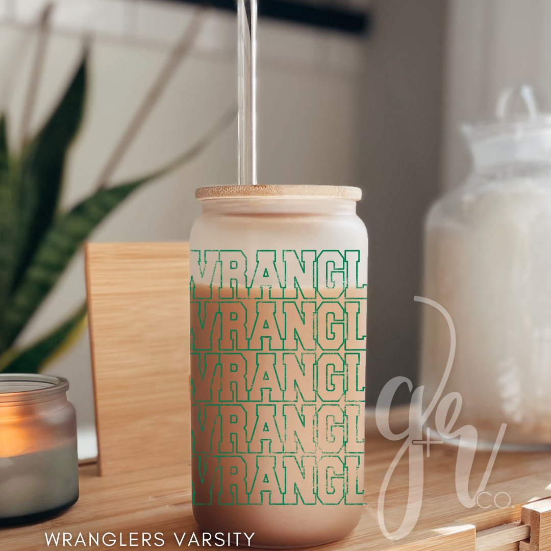 WCES Glass Sippers+Straws (Multiple Designs)