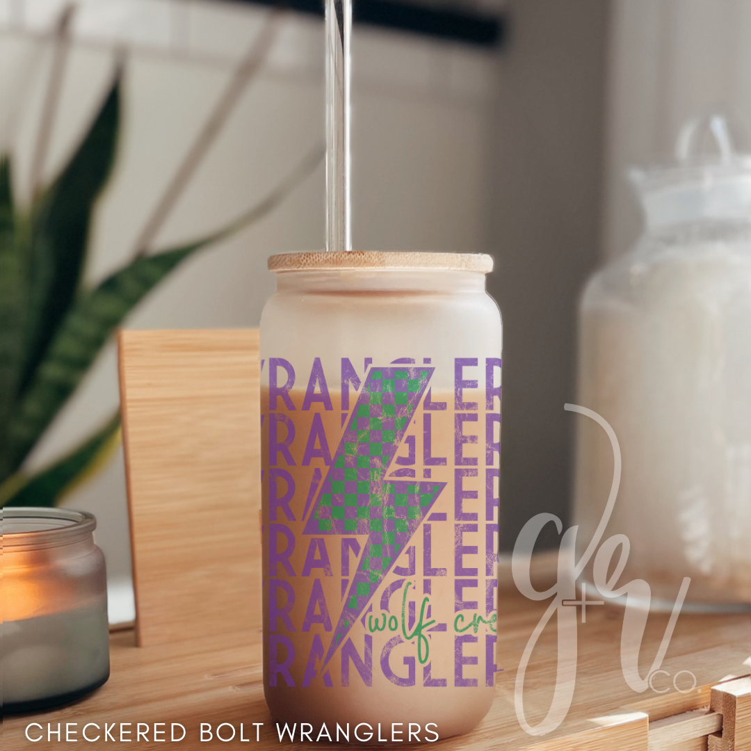WCES Glass Sippers+Straws (Multiple Designs)