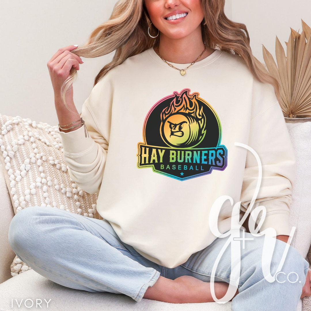 Hay Burners Rainbow Logo Tee (Tees+Sweatshirts)
