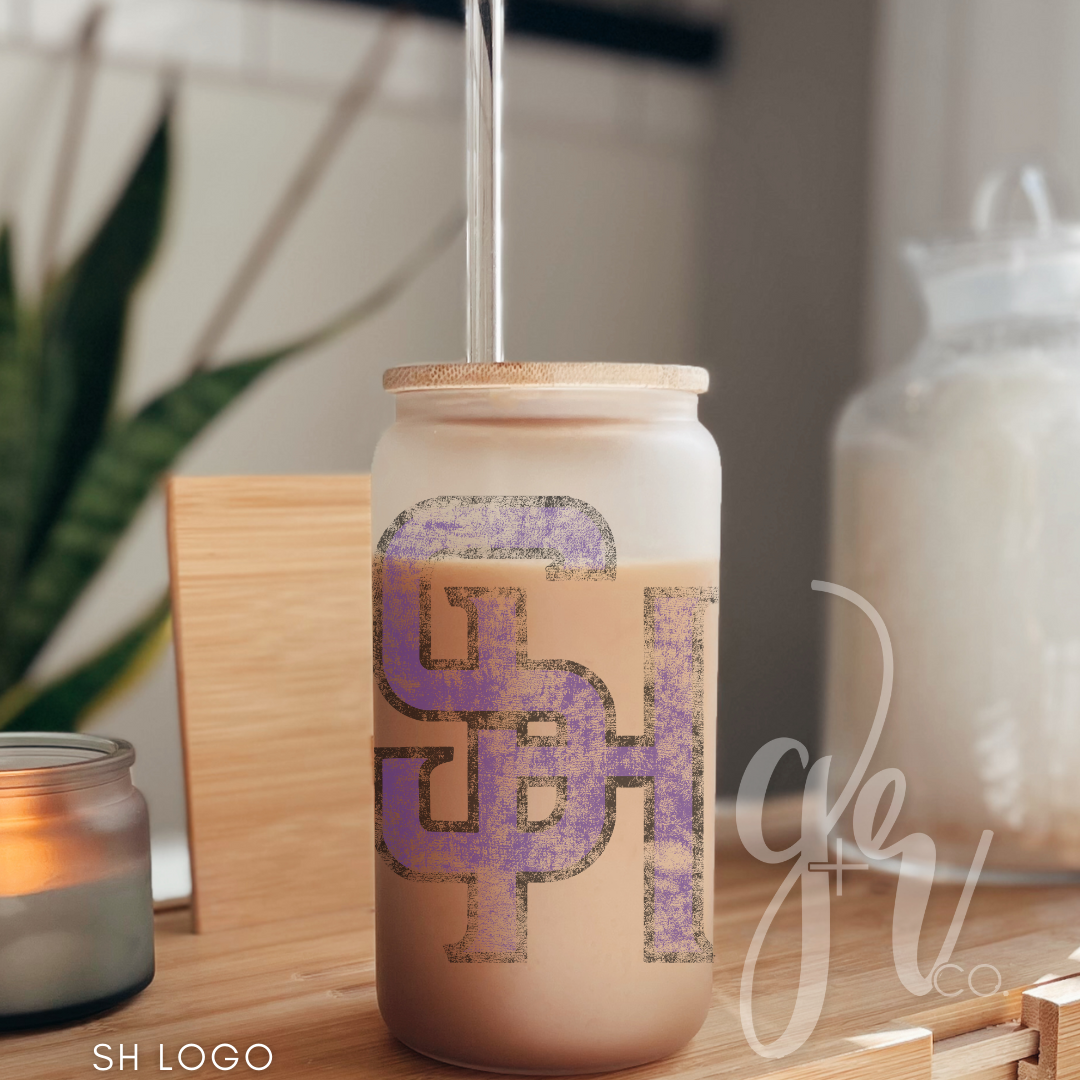WCES Glass Sippers+Straws (Multiple Designs)
