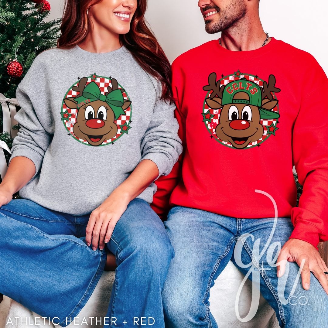 Colts Reindeer (Tees+Sweatshirts)