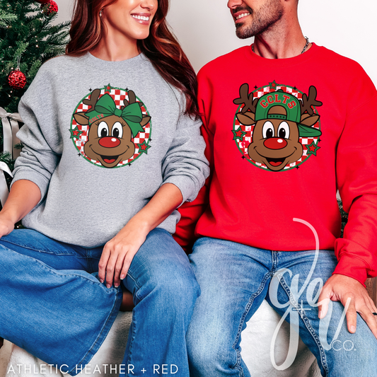 Colts Reindeer (Tees+Sweatshirts)