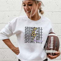 Leopard Bolt Broncos (Tees+Sweatshirts)