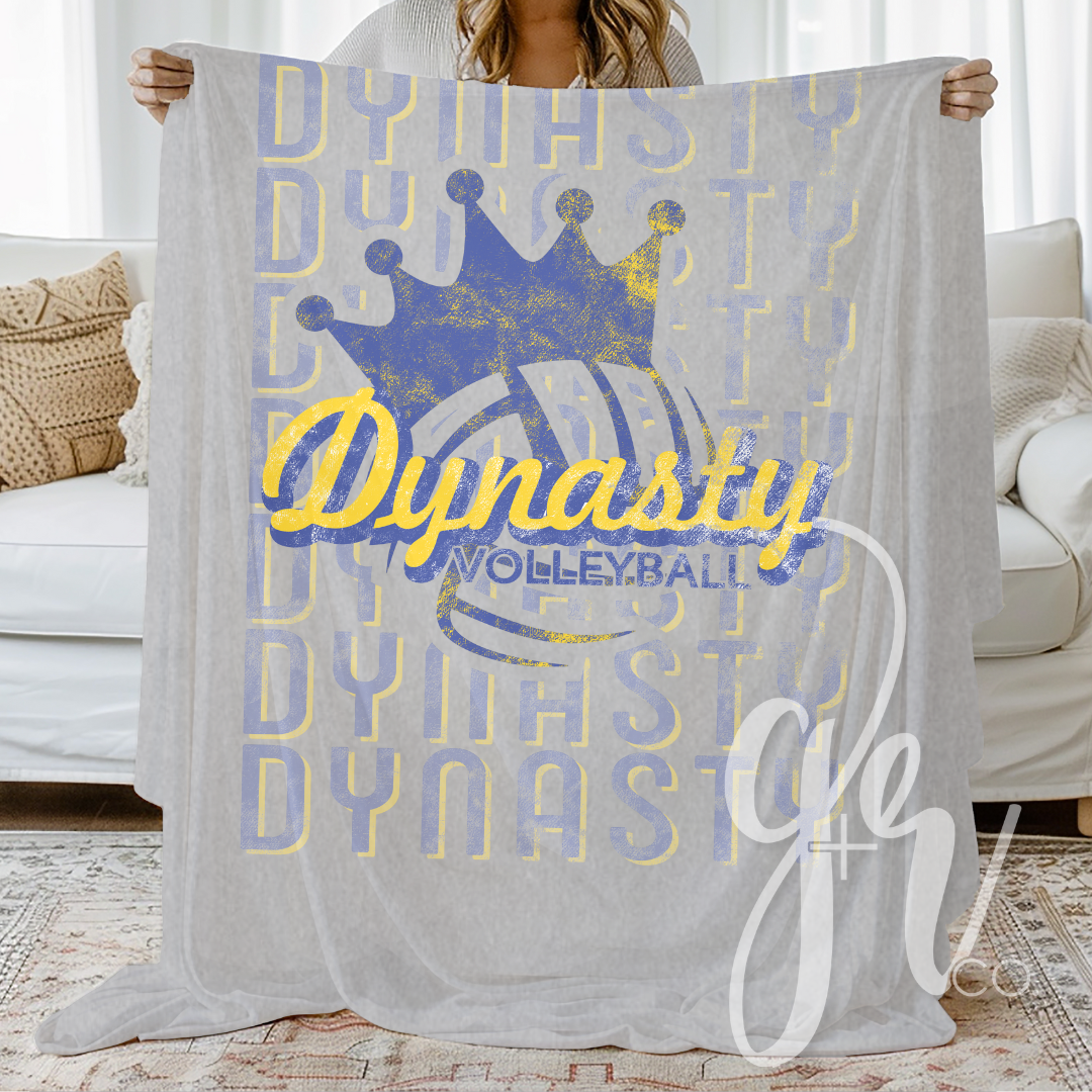 Dynasty Volleyball Sweatshirt Blankets