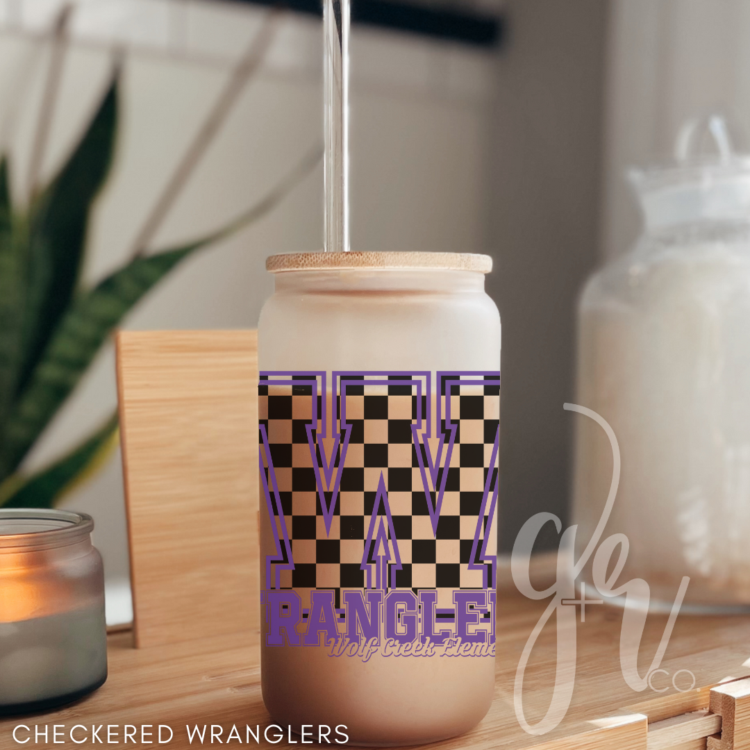 WCES Glass Sippers+Straws (Multiple Designs)