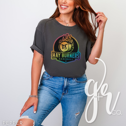 Hay Burners Rainbow Logo Tee (Tees+Sweatshirts)