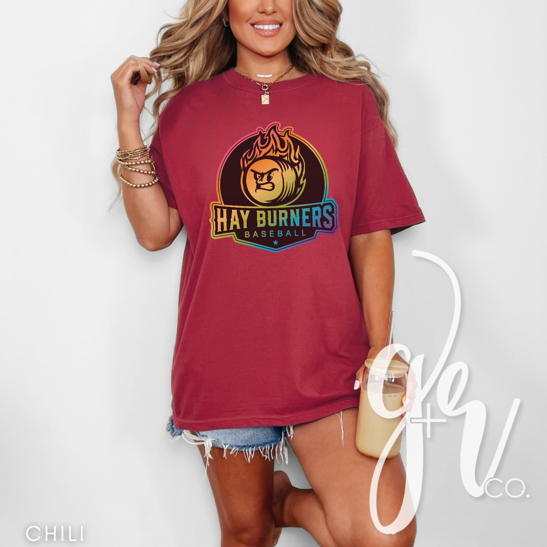 Hay Burners Rainbow Logo Tee (Tees+Sweatshirts)