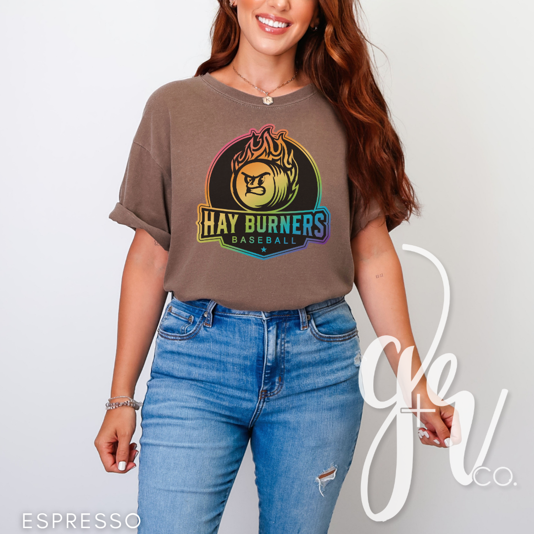 Hay Burners Rainbow Logo Tee (Tees+Sweatshirts)