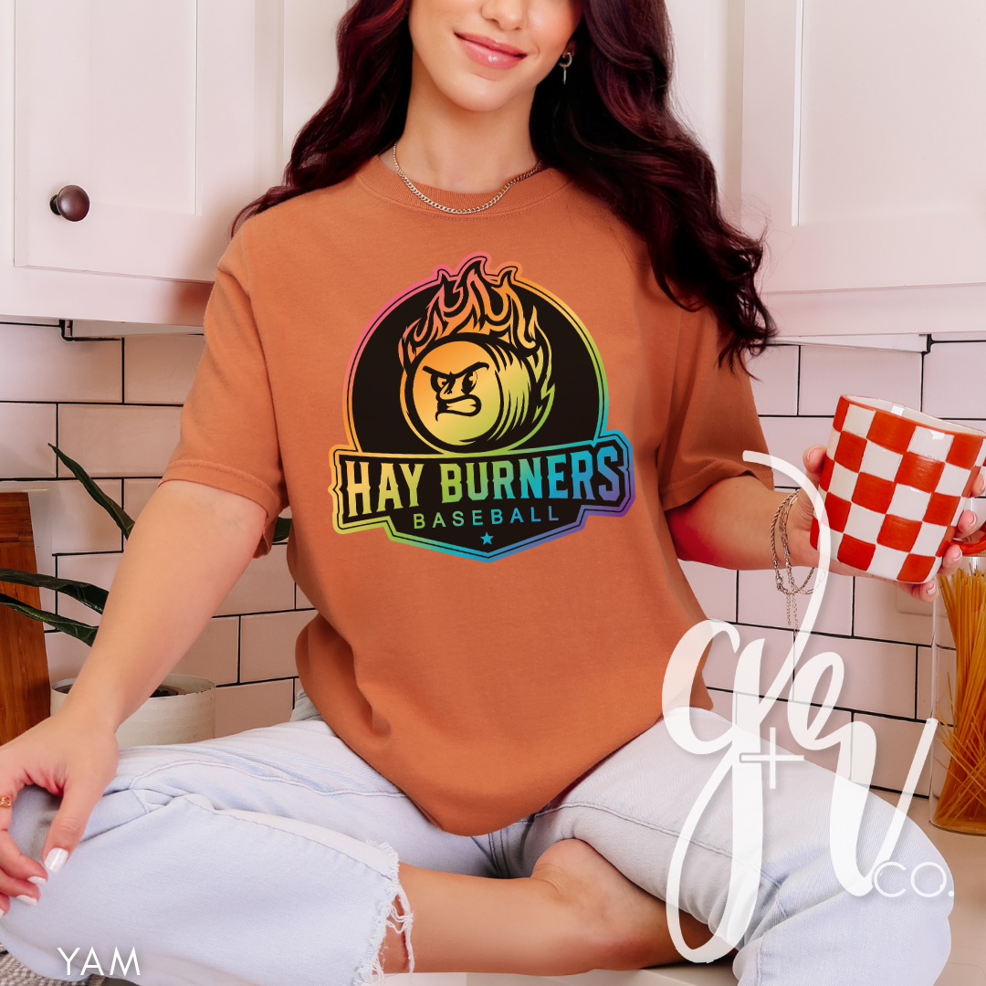 Hay Burners Rainbow Logo Tee (Tees+Sweatshirts)