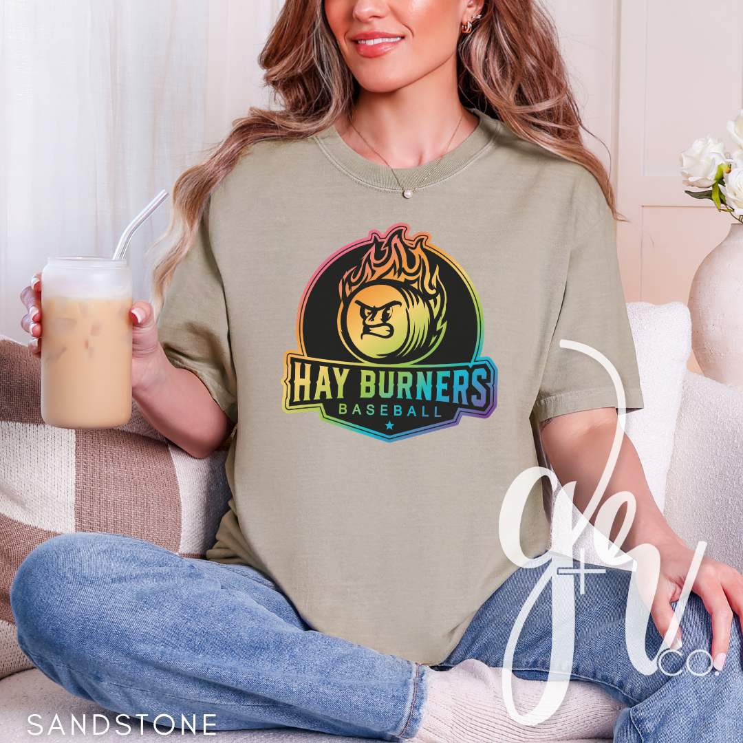 Hay Burners Rainbow Logo Tee (Tees+Sweatshirts)