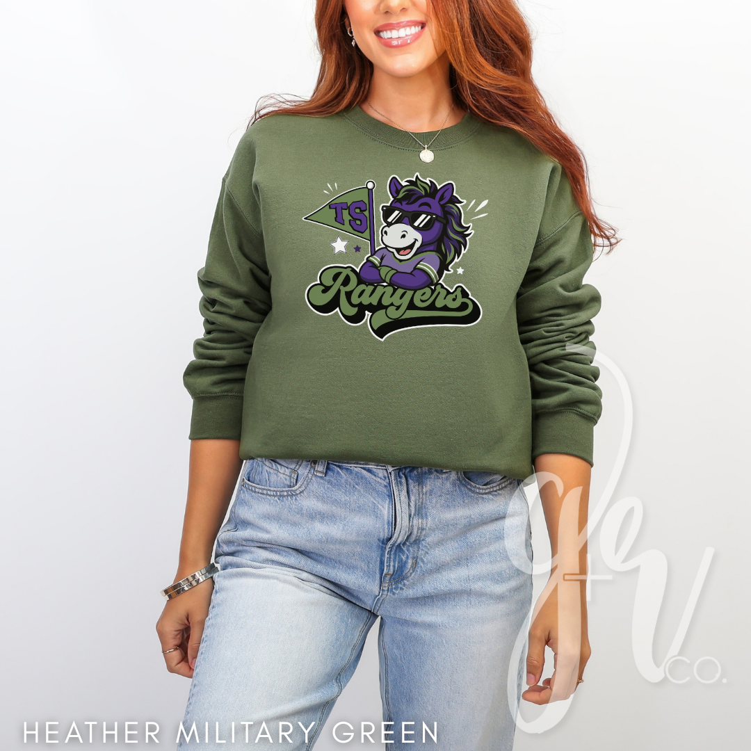 Rangers Varsity Mascot (Tees+Sweatshirts)