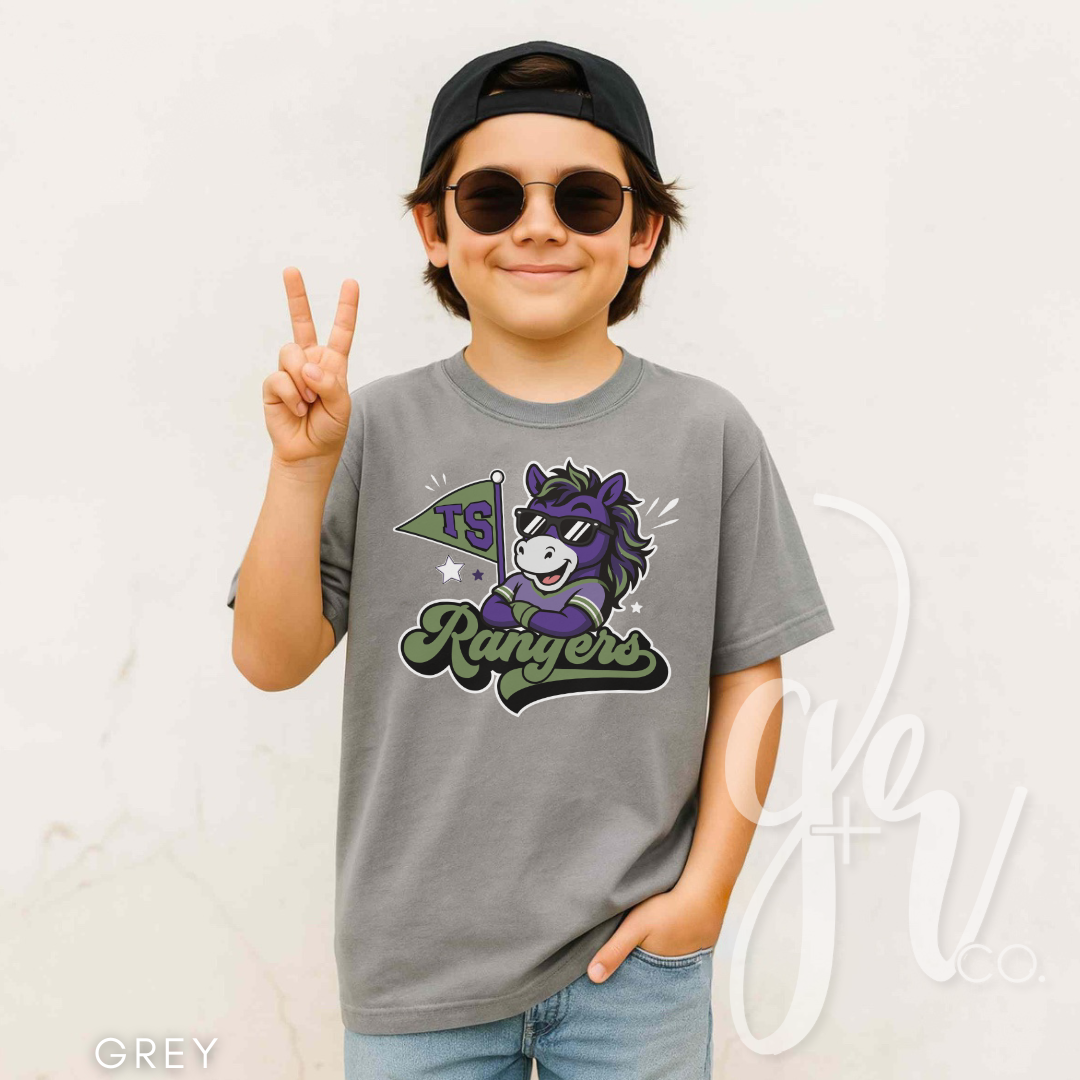 Rangers Varsity Mascot (Tees+Sweatshirts)
