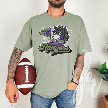 Rangers Varsity Mascot (Tees+Sweatshirts)