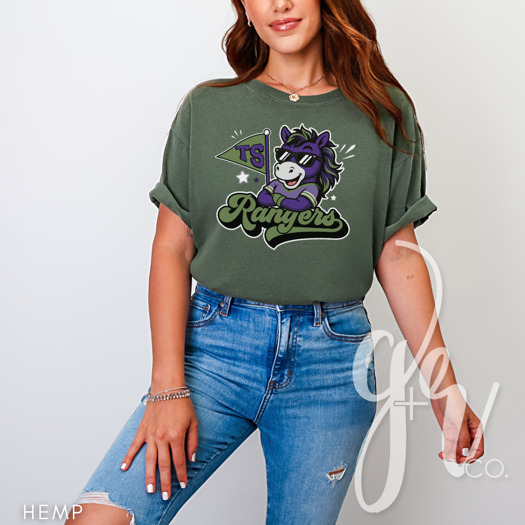 Rangers Varsity Mascot (Tees+Sweatshirts)