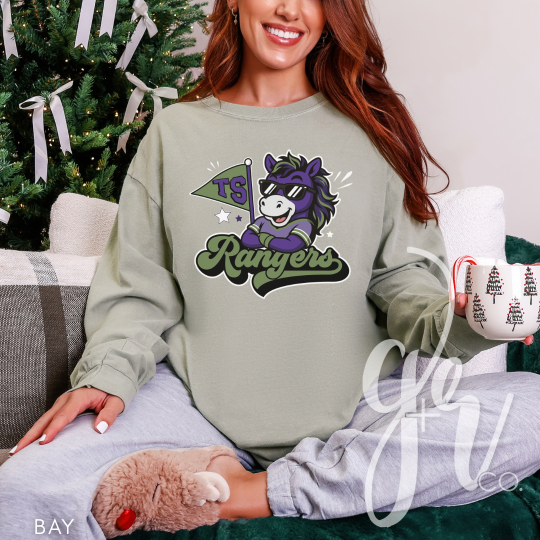 Rangers Varsity Mascot (Tees+Sweatshirts)