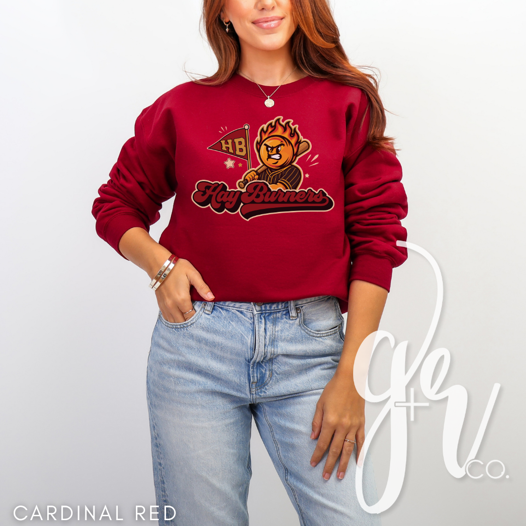 Hay Burners Varsity Mascot (Tees+Sweatshirts)