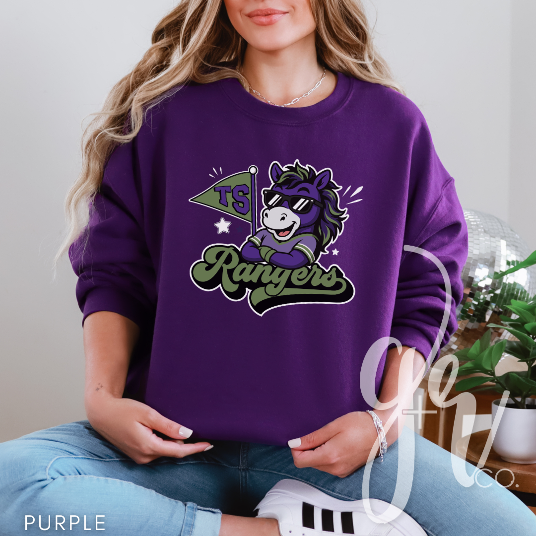 Rangers Varsity Mascot (Tees+Sweatshirts)