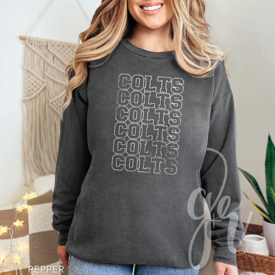 SH Varsity Mascots - Colts or Broncos (Tees+Sweatshirts)