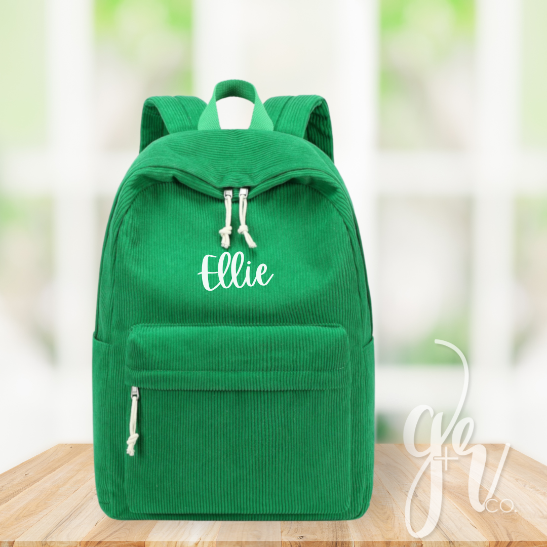 Custom Corduroy Backpacks